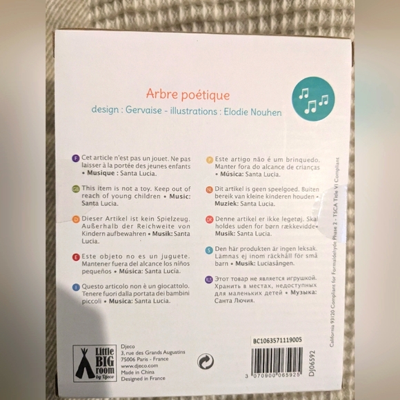 Djeco musical jewelry box new - Picture 2 of 2